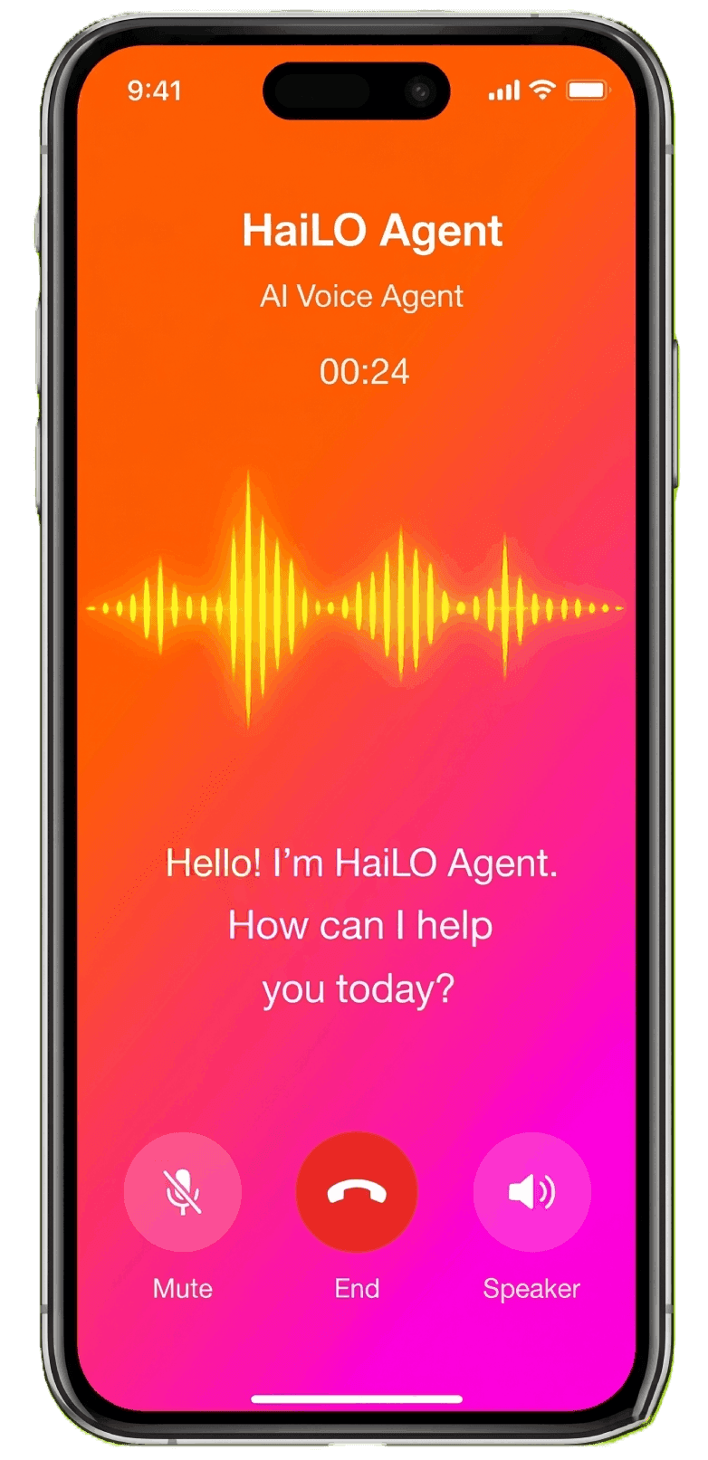 HaiLO AI Voice Agent Phone Interface